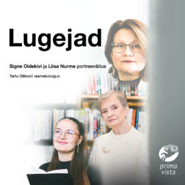 Signe Oidekivi ja Liisa Nurme foto- ja videonäitus „Lugejad“ plakat
